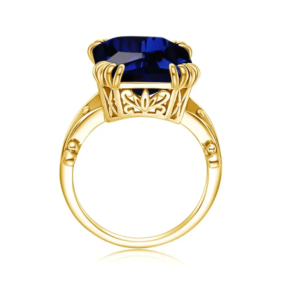 Женское Обручальное кольцо с сапфиром ювелирное изделие из стерлингового