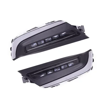

CRV CR-V 2017 2018 DRL Daytime Running Light DRL with yellow turn signal fog lamp Relay Daylight Accessories
