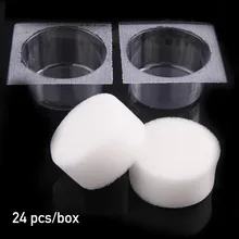 24 шт одноразовые татуировки Dip cap Dip пены очистки чашки для иглы для татуировок баллончики