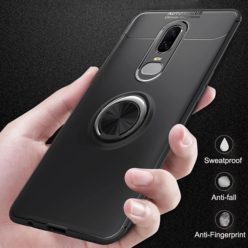 Роскошный вращающийся на 360 градусов чехол для телефона One Plus 6 6t 7 t мягкий из ТПУ