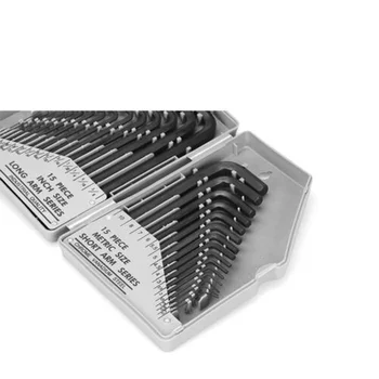 

30PC HEX KEY SET ALLEN WRENCH SET SAE METRIC HEX TOOL KIT WITH CASE REPLACEMENT