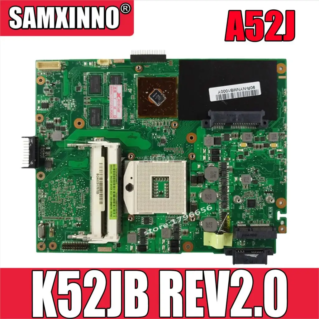 K52JB REV2.0 материнская плата для ноутбука For Asus A52J X52J K52J K52JR K52JE K52JC K52JU Материнская