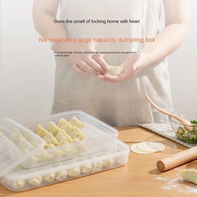 $US $24.82 Dumplings Box Household Quick-Frozen Dumpling Box Multi-Layer Tray Refrigerator Crisper