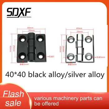 

Aluminum profile hinge Nylon hinge Plastic case hinge Special hinge for equipment door Door hinge 40*40 black alloy/silver alloy