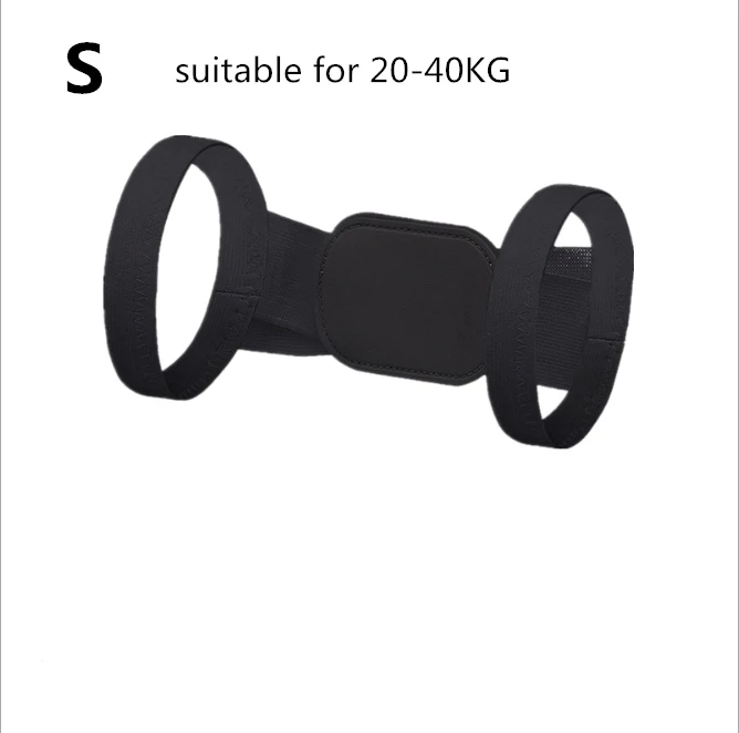 black S 20-40KG Корректор осанки для взрослых и детей, поддержка спины, плечевой пояс, выпрямление, коррекция, облегчение боли, для мужчин и женщин, забота о здоровье, красота - Цвет: black S 20-40KG