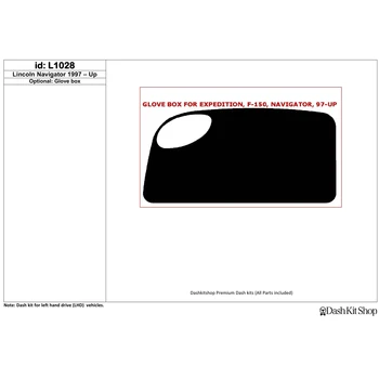 

Interior trim for Lincoln Navigator 1997-UP. Set L1028.