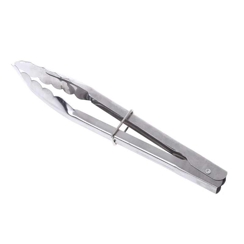 Drop Ship Stainless Steel Salad Tongs BBQ Kitchen Cooking Food Serving Utensil Tong