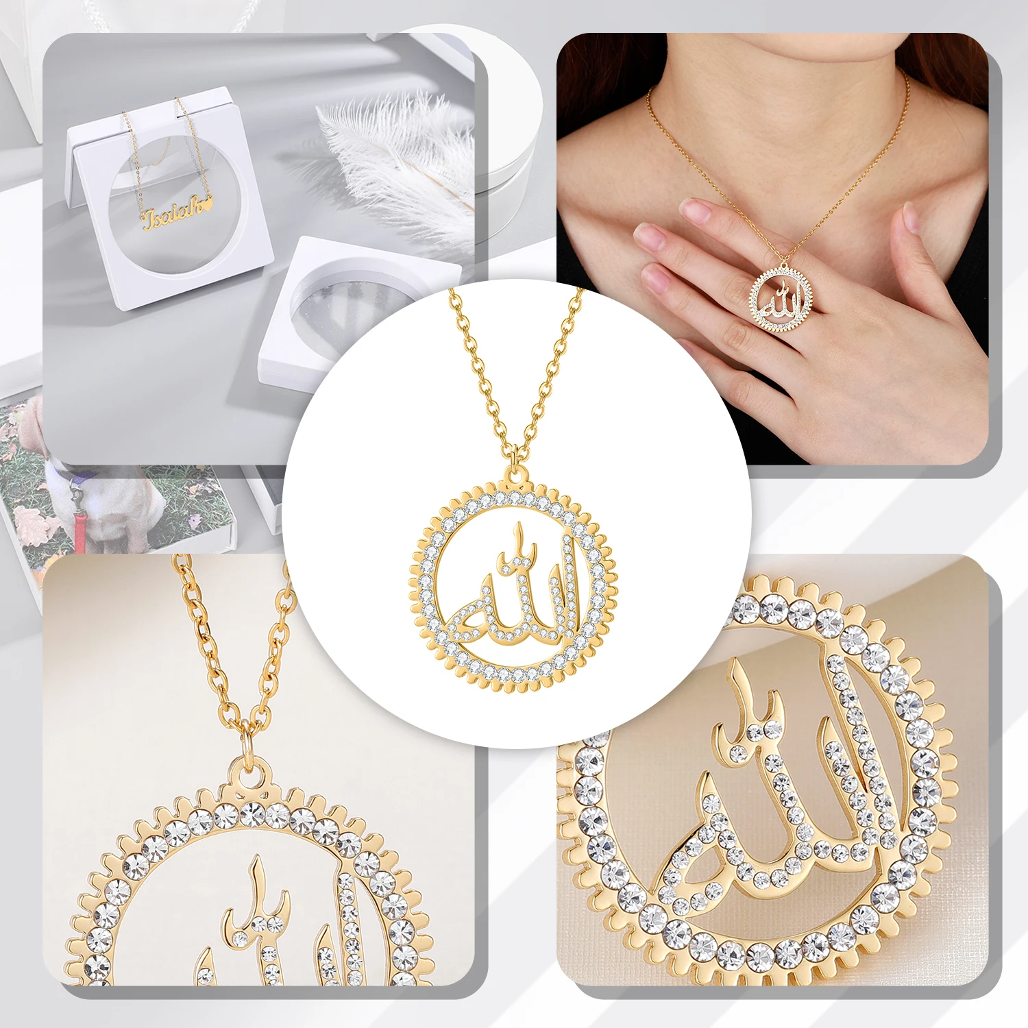 送料関税込【King Ice】ICED ALLAH NECKLACE アッラー☆国内発送 送料関税込【King Ice】ICED ALLAH NECKLACE アッラー☆国内発送