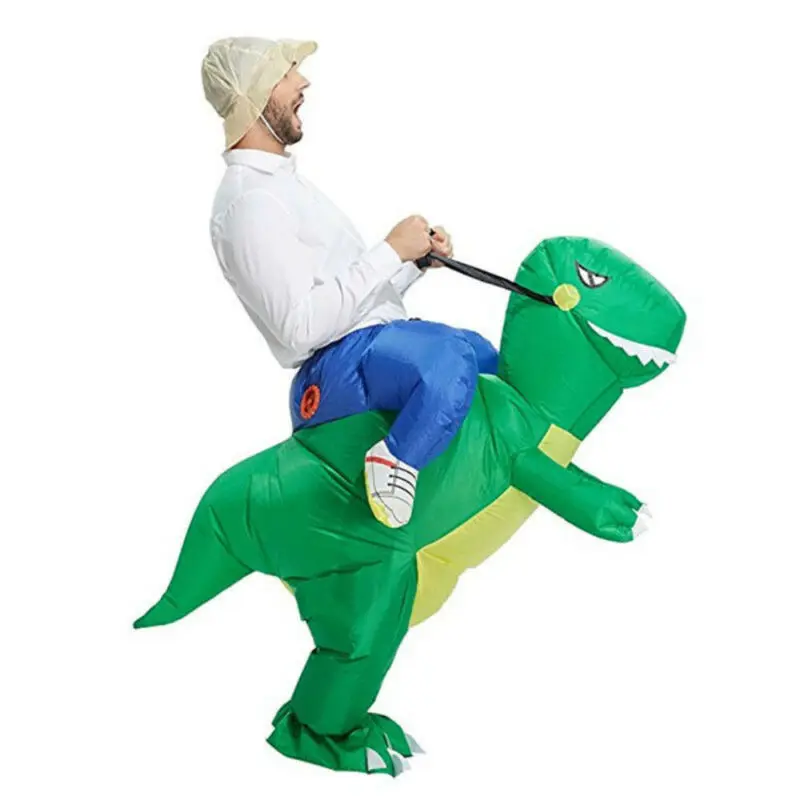 Надувной костюм для взрослых, костюм динозавра, маскарадный костюм T REX Blow Up, маскарадный костюм для мужчин, женщин, детей, динозавр из мультфильма