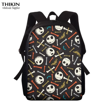 

THIKIN The Night Before Anime Style Backpack For Children School Bags Boys Girl Laptop Backpack Hip Hop Book Teenage Bag Custom