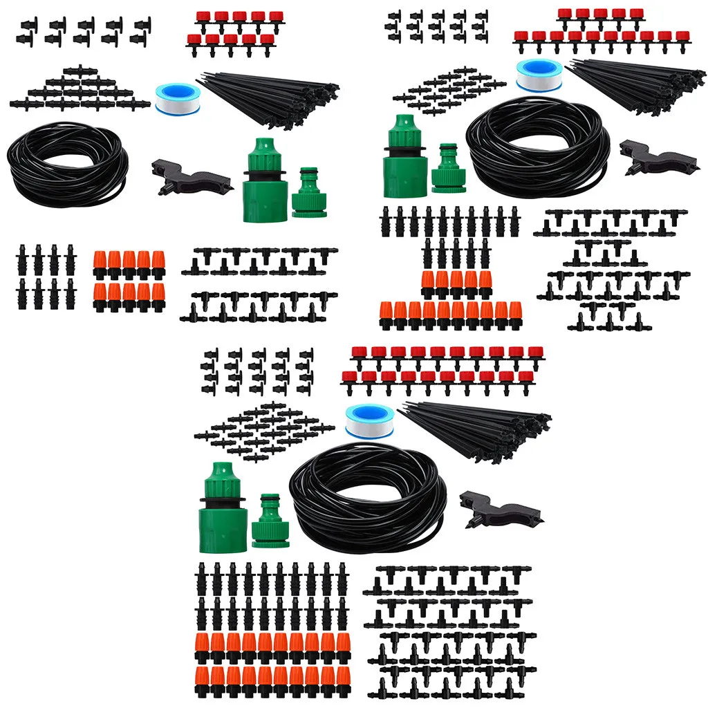 Пластиковый набор для полива, система полива сада, распределительная трубка, капельный полив, набор для садовой теплицы, лейка для цветов# L4