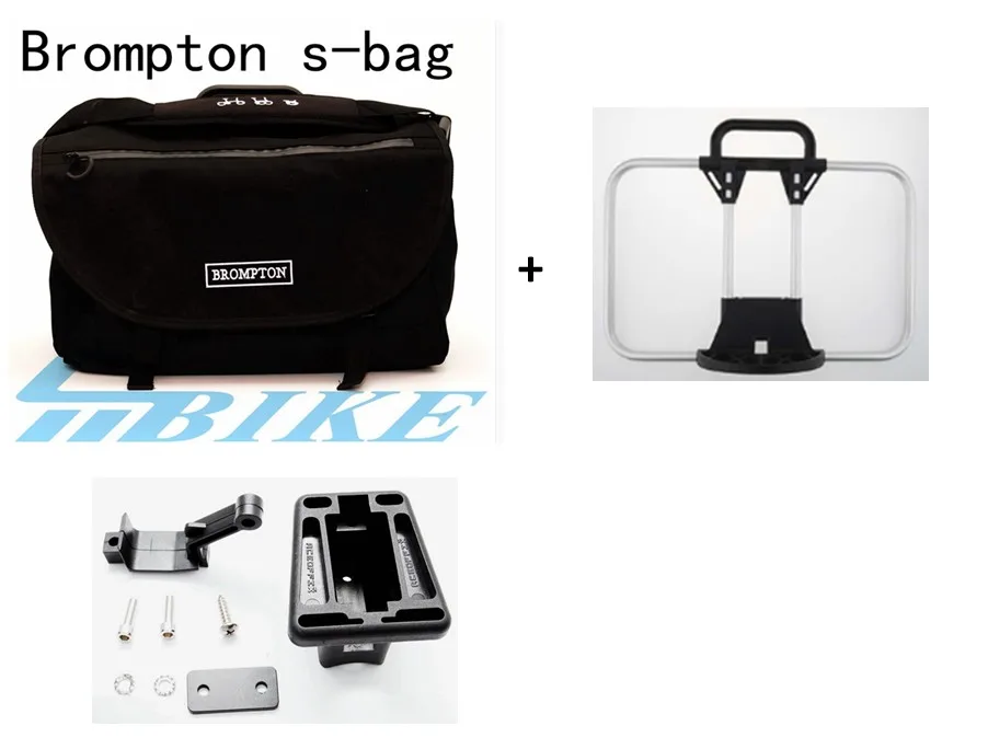 ACEOFFIX велосипедная корзина сумка для Brompton овощная корзина DuPont водонепроницаемая ткань S сумка для Brompton сумка - Цвет: bag  frame  carrier