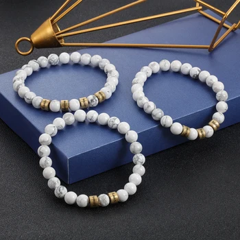 Personalized Name Engraving Men Bracelet Customized Lava Tiger Eye Stone Beads Bracelets Handmade Jewelry Gifts
