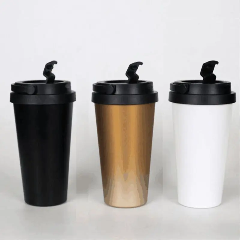 

500ml Double Layer Thermos Mug Stainless Steel Cup Travel Vacuum Flasks Coffee Q84D for tools