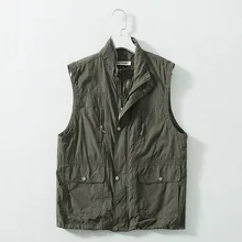 Fh57 весна стиль мульти-карманы рабочая одежда Рыбак жилет без рукавов повседневный жилет пальто