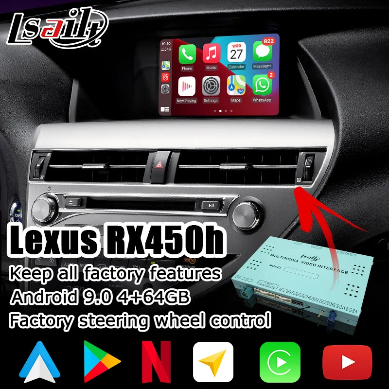 Android / carplay inteface box für Lexus RX 2012 2016 8 navigation