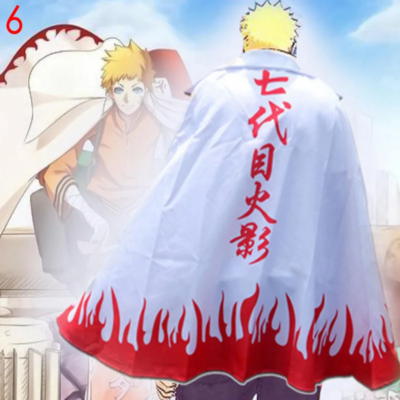 6 Аниме Наруто костюмы для косплея Akatsuki Итачи Учиха Минато намикадзе Наруто Узумаки косплей плащ с капюшоном пальто Хэллоуин - Цвет: 6