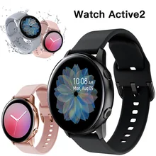 Сменный силиконовый ремешок для samsung Galaxy Watch Active 2 40 мм 44 мм Active2 Браслет спортивный браслет 20 мм ремешок для часов