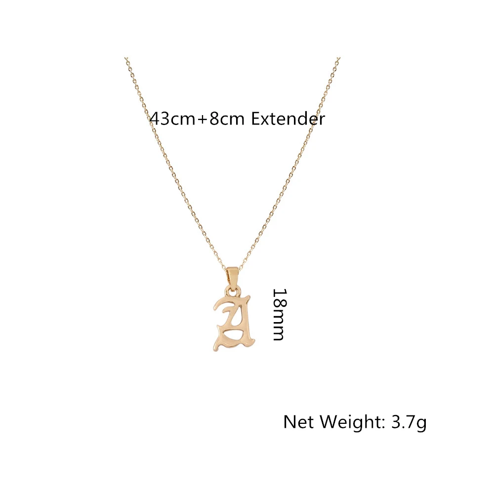 Кулон с английскими буквами высокое качество Золотая подвеска A/ B/ M/ S/ W модные