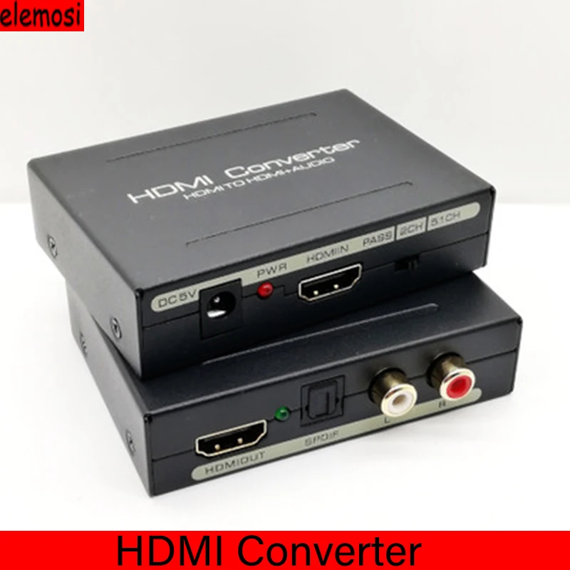 

HDMI Converter HDMI TO HDMI+AUDIO+SPDIF+R/L HDMI Audio Video Splitter Audio Signal Converter