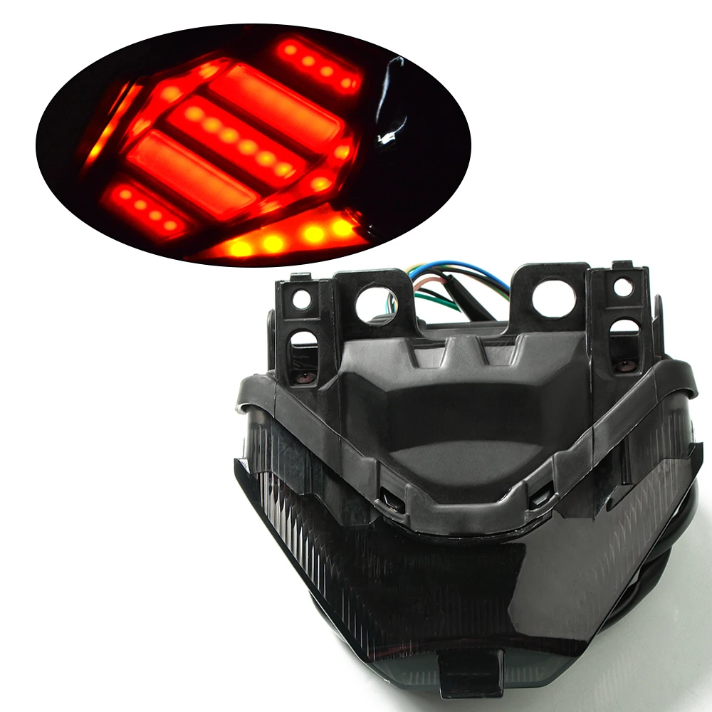 Red light Для Yamaha YZF-R25 yzfr3 mt07 2013- мотоцикл грязный велосипед заднее крыло Стоп задний фонарь для мотокросса светодиодный задний фонарь - Цвет: Red light