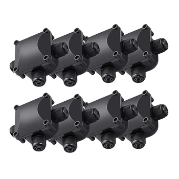 

AYHF-Box Waterproof IP68 External Electrical Junction Box 3 Way Cable Connector Outdoor for 5.5mm-10.2mm (Pack of 8)