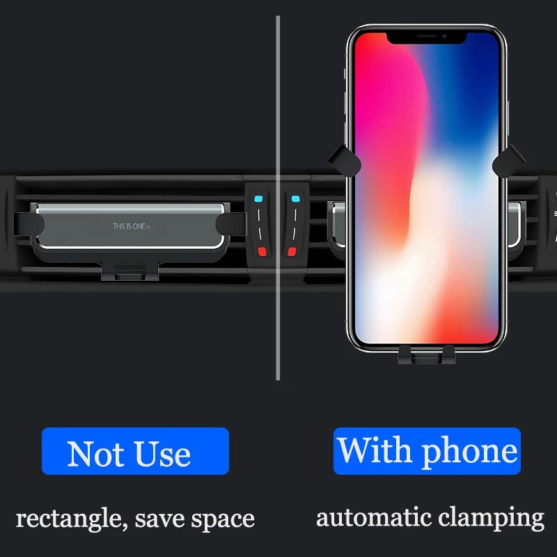 25,5 мм гравитационный автомобильный держатель телефона в автомобиль вентиляционное отверстие крепление без магнитного мобильного телефона держатель для навигатора для iPhone X MAX Xiaomi