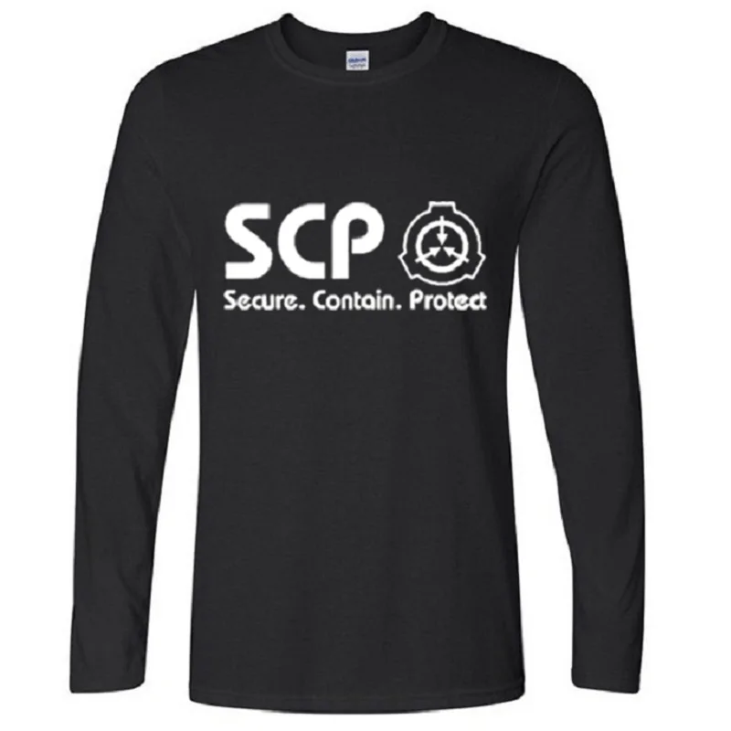 Высокое качество Q унисекс аниме SCP Foundation хлопковая Повседневная футболка с