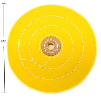 

150mm Cloth Buffing Polishing Wheel Cotton Jewelry Grinder Pad Replacement Tools