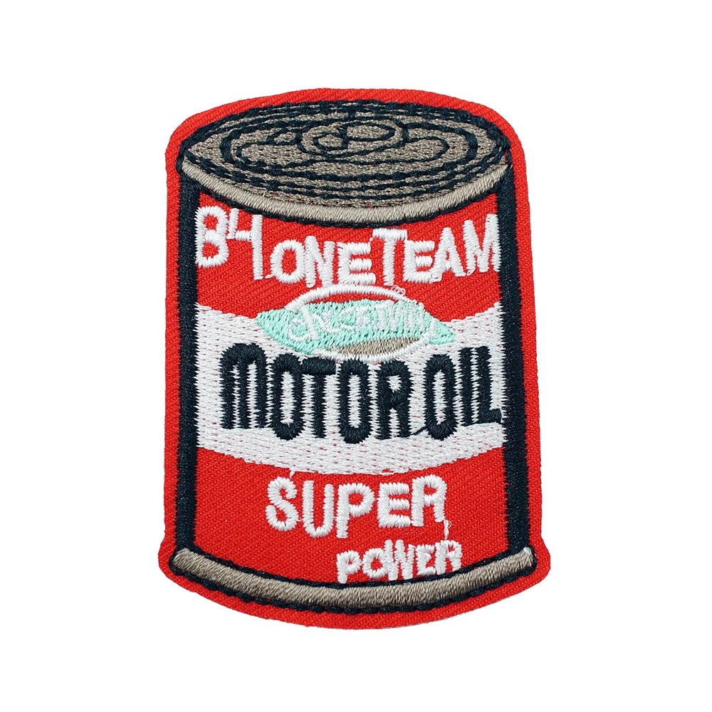 Motor Oil (Size:5.0X7.3cm)DIY Badges Patch Embroidered Applique Sewing Label Clothes Stickers Apparel Accessories Badge | Дом и сад