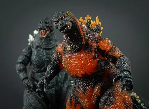 NECA Movie Gojira vs Destoroyah Burning Gojira 1995 ПВХ фигурка Коллекционная модель игрушки