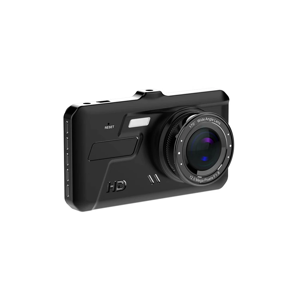 HD 1080P Автомобильный видеорегистратор с двумя объективами, видеокамера с сенсорным экраном, видеорегистратор ночного видения, автомобильный детектор, безопасное напоминание 5