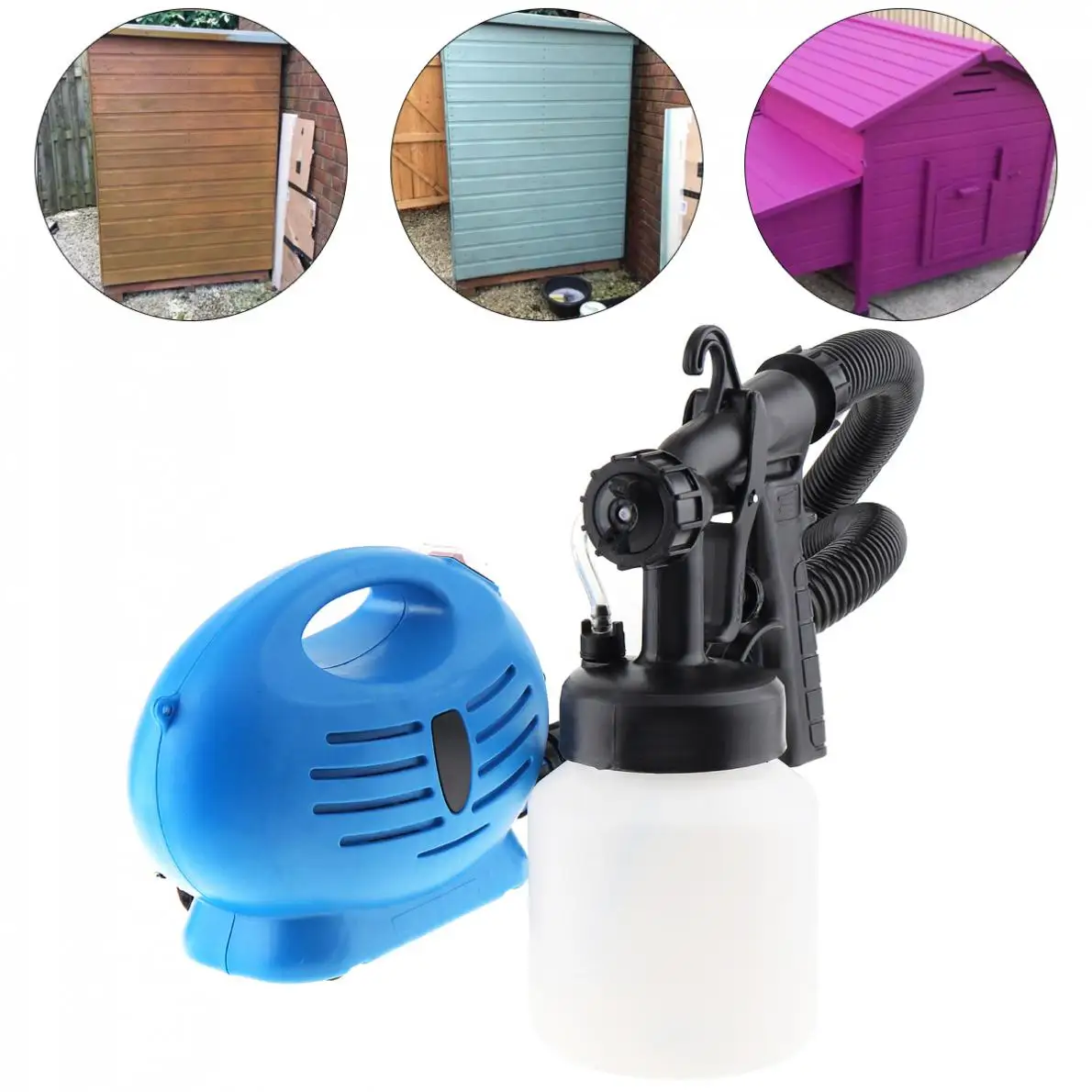 110 В/220 В Многофункциональный портативный Электрический Краскораспылитель с 2,5 мм соплом и Гибкая Воздушная труба