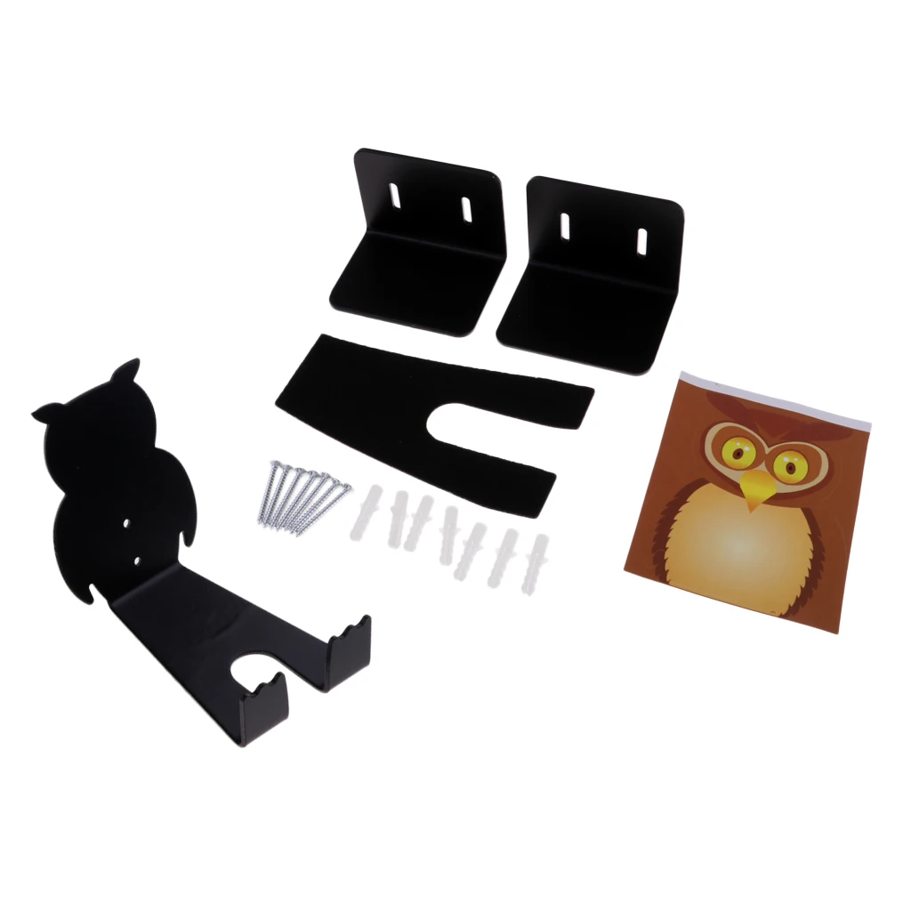 Mountain Road Bike Rack Wall Mount Steel Bicycle Storage Stand Hanger for Indoor Garage with Eagle Sticker & Screws