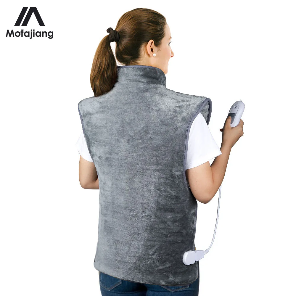  Electric Heating Shawl Pad Neck Back Warmer Heat Wrap Adjustable Temperature Washable Heating Blank