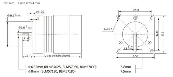 Leadshine 90 Вт DC бесщеточный 36 В Серводвигатель комплект BLM57090-1000+ ACS606 57 мм 4000ppr для ЧПУ гравировки