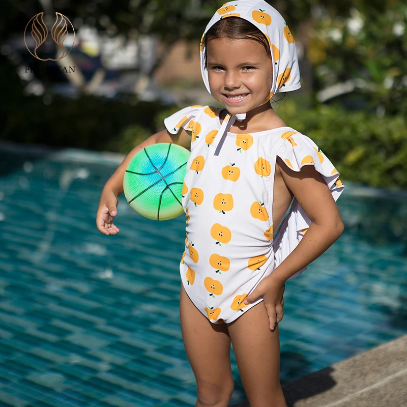 Peachtan Child Ruffle one piece 