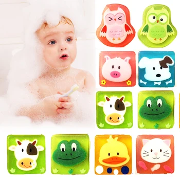 

Face Washing Soap Cartoon Handmade Soap Animal Fruit Fragrant Sterilization Soap Moisturizing Kid Bath Hand Soap Bathroom Supply