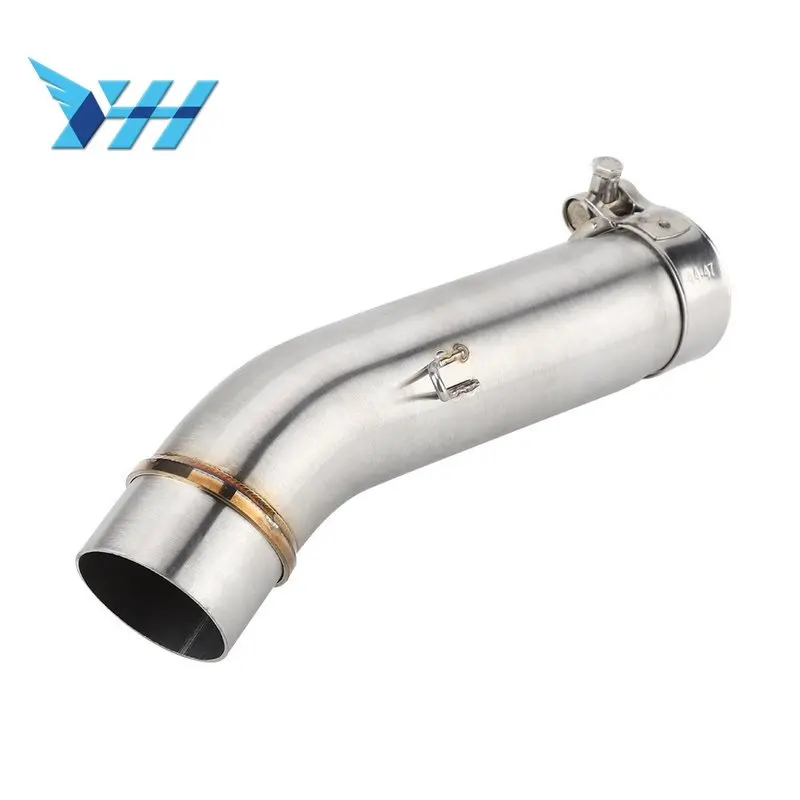 Slip On For Honda CB400 Motorcycle Exhaust Muffler Pipe Modified Middle Tube Link Pipe Connector Fit 51mm Escape