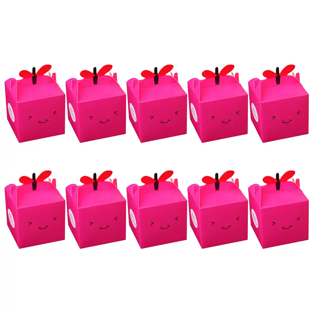 10 Pcs Christmas Gift Box Cartoon Paper Packaging Bags Candy Box Party Favors Apple Boxes For Silent Night Christmas Eve Aliexpress