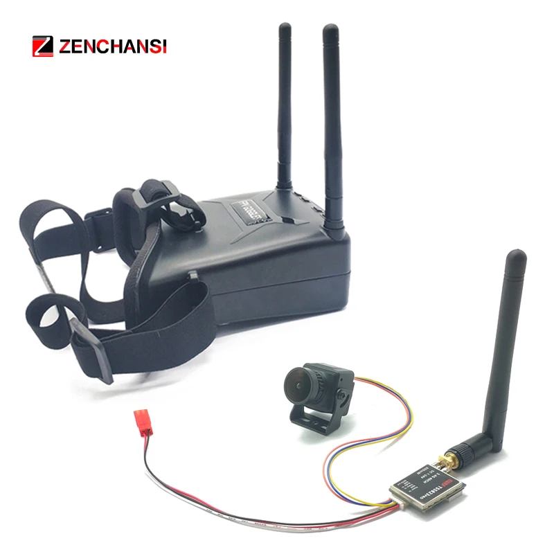 Очки FPV 5 8G 48CH VR005 2 7 дюйма 960*240 встроенный аккумулятор 3 В 1000 мА · ч передатчик 600 мВт