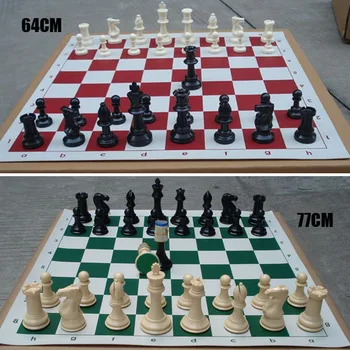 

32Pcs/Set Medieval Chess Pieces Plastic Complete Chess With Friend Play Chess Relax 77MM Height Toys Gifts for Kid Students