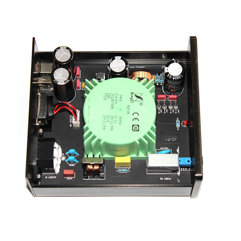 DC 5V 12V двойной выход Линейный источник питания 110 V/220 V Глобальный Универсальный входной декодер DAC блок питания Amp блок питания JC-P1