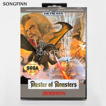 

16 bit MD Memory Card With Box for Sega Mega Drive for Genesis Megadrive - Master Of Monsters