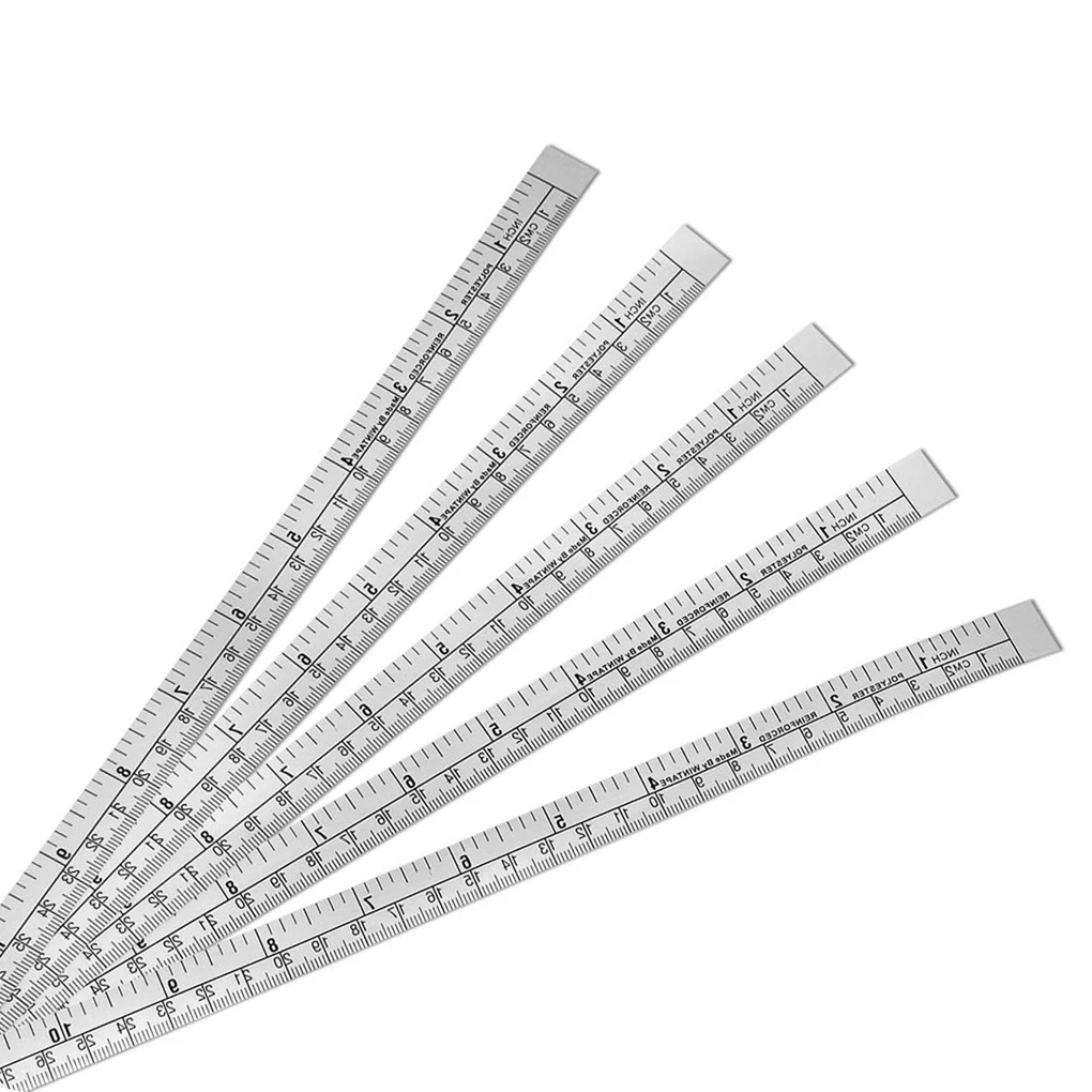 Tape Measure Measuring Tape 5pcs Self Adhesive Measure Tape Metric Inch Measure Tape Sewing Machine Sticker Tool Paper Ruler
