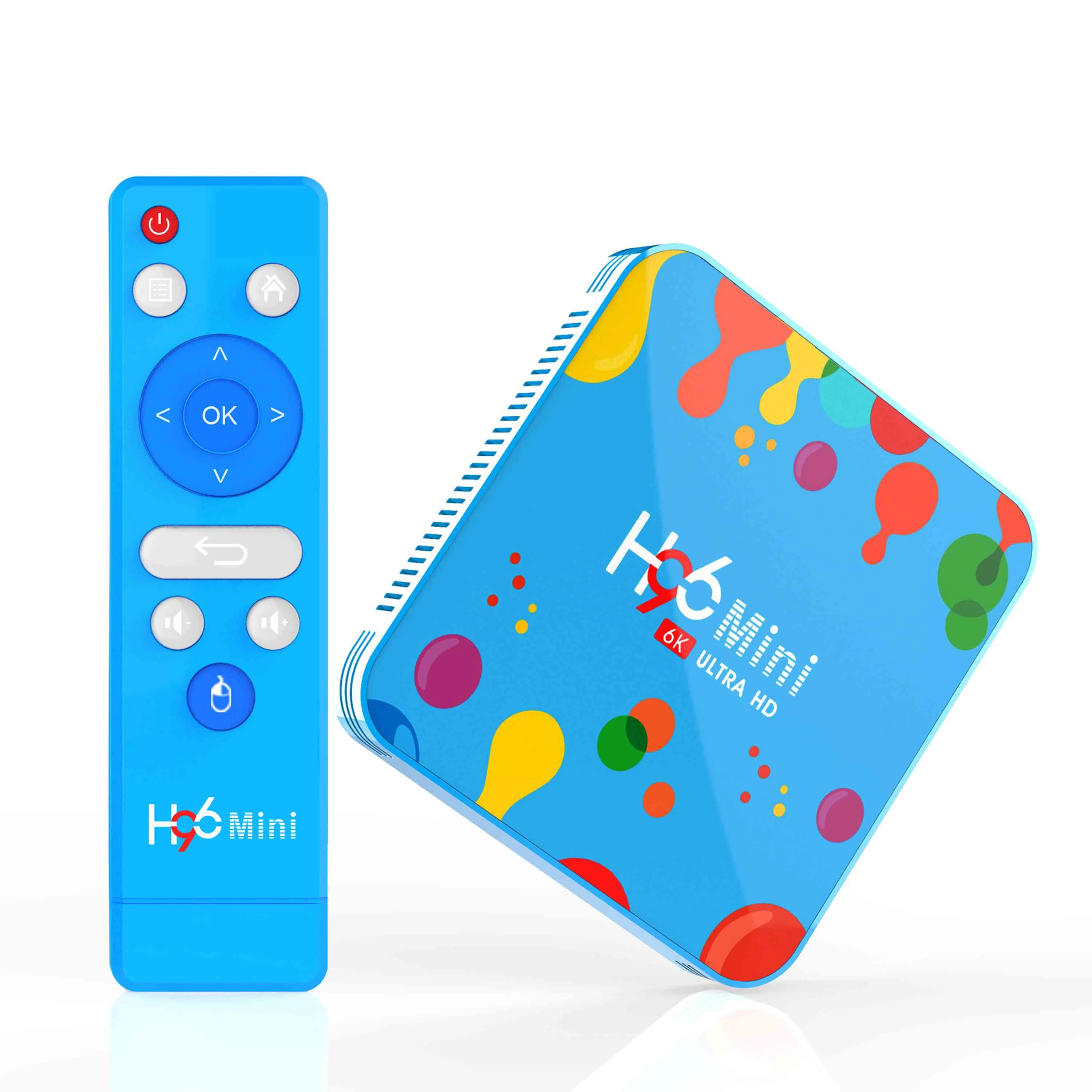  H96 Mini Smart Android TV Box 4GB RAM 128GB ROM Allwinner H6 5G WIFI 4K 6K bluetooth 4.0 Android 9.