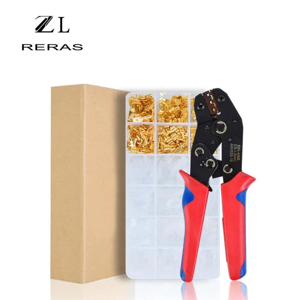 

Cold-pressed terminal clamp 7 inch stripper clamp terminal clamp insulation clamp pin clamp SN-48b set
