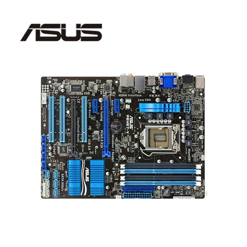 Материнская плата для ASUS P8H67 V компьютера LGA 1155 DDR3 телефона материнская