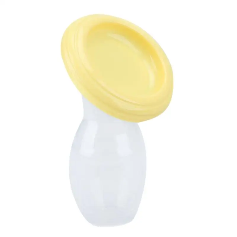 Ручной молокоотсос бутылочка для грудного вскармливания для детей - Цвет: Цвет: желтый
