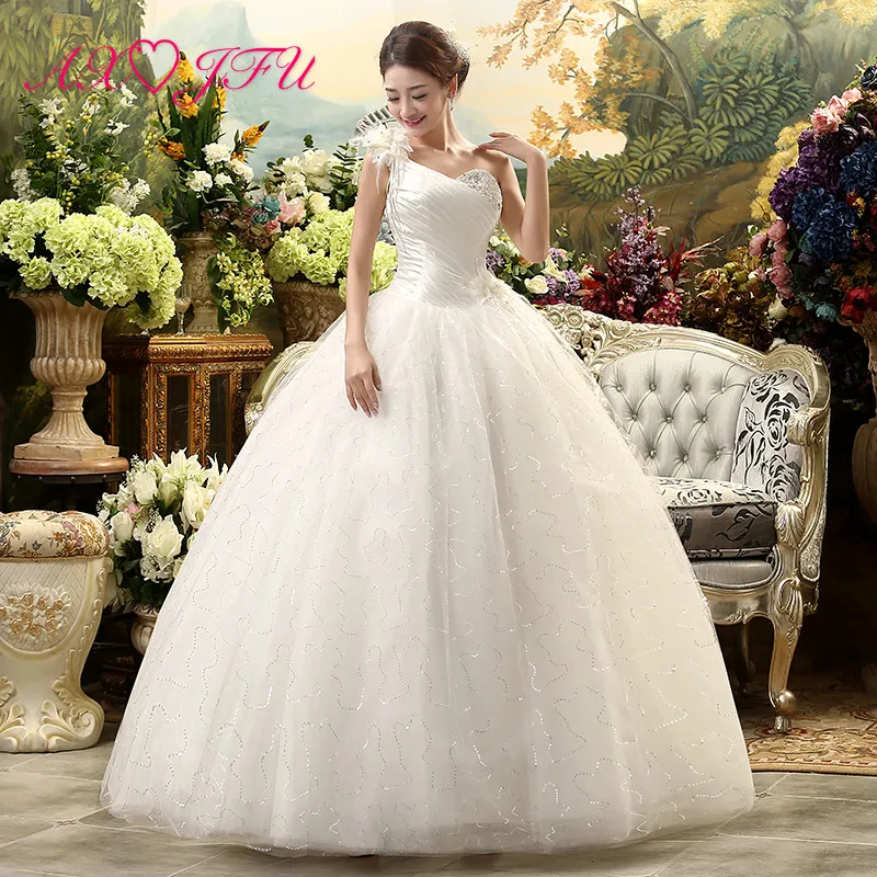 AXJFU с красивыми цветами Кружевное белое торжественное платье в винтажном стиле с открытым плечом с бисером с украшением в виде кристаллов с цветочным рисунком без рукавов бальный наряд торжественное платье